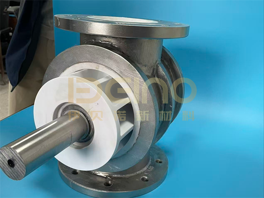 Válvula de descarga rotativa con revestimiento cerámico de aluminio con protección contra el desgaste totalmente cerámica, resistencia a altas temperaturas y corrosión y larga vida útil