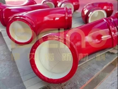 Tubo con revestimiento de manga de cerámica industrial con revestimiento de cerámica de alumina