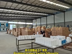 Tubo de cerámica de aluminio resistente al desgaste Anillo de cerámica blanca resistente al desgaste Manga de cerámica de aluminio