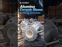 Tubo revestido de cerámica de acero inoxidable para transporte de polvo de batería de litio